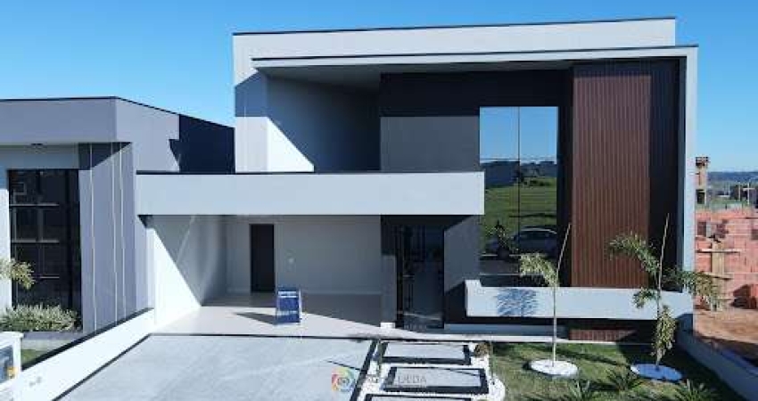 Casa com 3 suítes + escritório, toda mobiliada à venda, 212 m² por R$ 2.050.000 - Condomínio Maria Cândida - Indaiatuba/SP