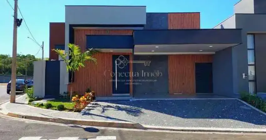 Casa térrea alto padrão no jardim santa mônica iii com piscina, spa e arquitetura moderna