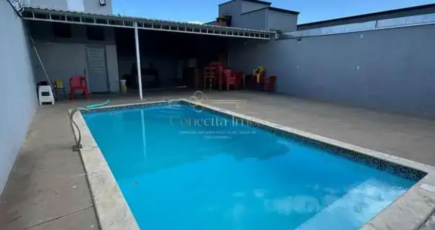 Área de lazer com piscina e churrasqueira no jardim imperial - mogi guaçu sp