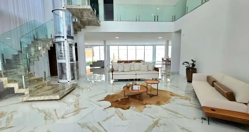 Casa alto padrão à venda no condomínio terras de treviso i com 600m de luxo, lazer e tecnologia