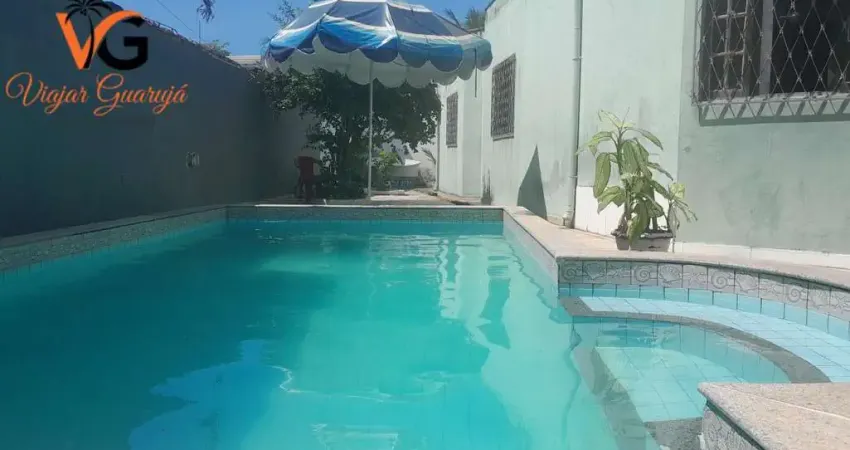 Casa para temporada em guarujá, praia da enseada, 2 dormitórios, 1 suíte, 4 banheiros, 3 vagas