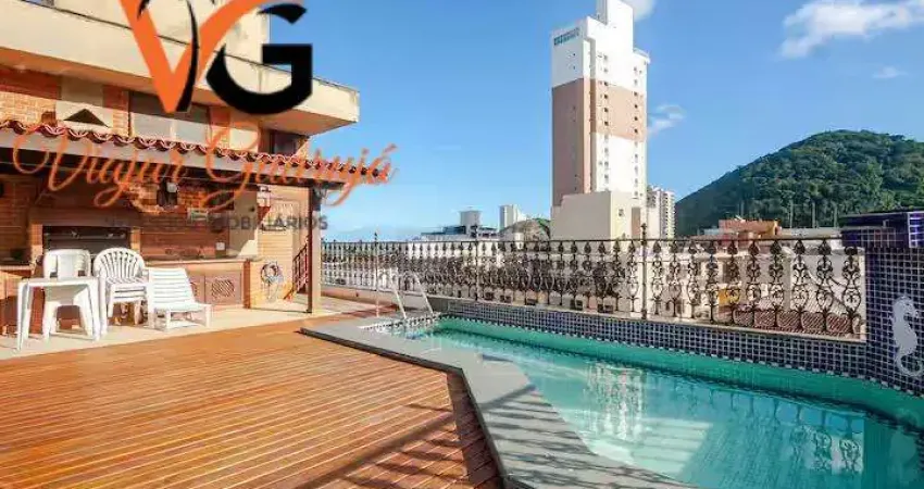 Cobertura para venda em guarujá, praia da enseada, 3 dormitórios, 1 suíte, 4 banheiros, 1 vaga