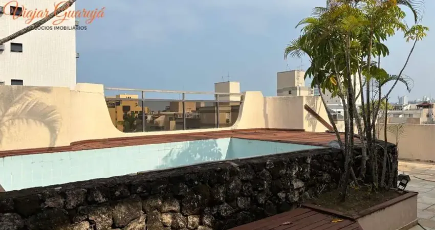 Cobertura para venda em guarujá, enseada, 4 dormitórios, 1 suíte, 3 banheiros, 1 vaga