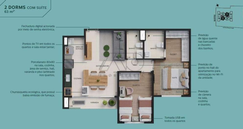 Apartamento à venda no Centro, Piracicaba 