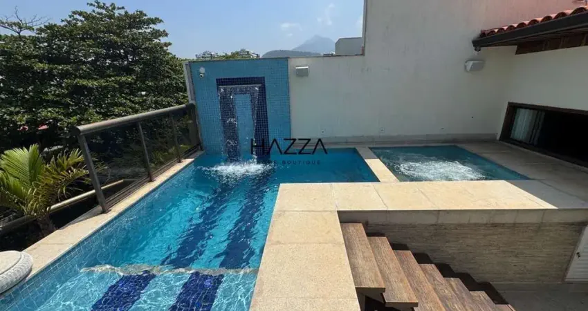 Cobertura de alto padrão com piscina  jardim oceânico barra