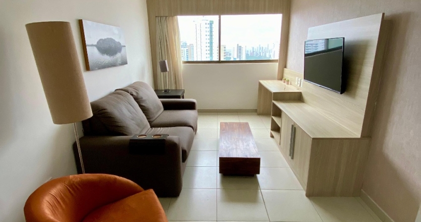 Alugo Flat mobiliado em uma localização privigeliada, a pos metros da orla de boa viagem e shoping Recife. Recife PE