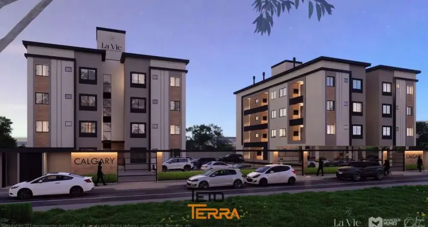 Apartamento com 46m² á venda no Res. Calgary em Tijucas, com 2 dormitórios