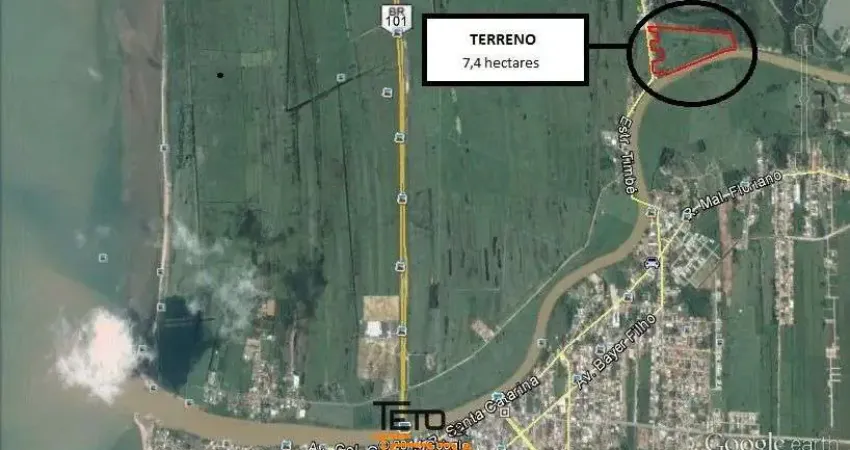 Excelente Lote no bairro Sul do Rio em Tijucas SC,  7,4 Hectares