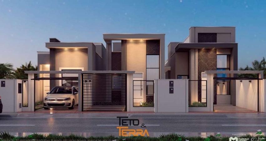 Casa á venda com 59m² no bairro Joáia com 2 dormitórios e terreno nos fundos