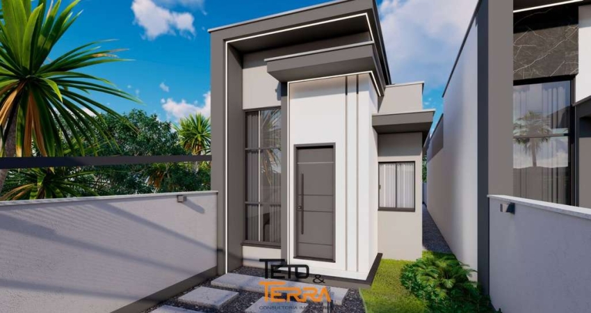 Casa a venda no bairro Joáia com 60m², 2 dormitórios, amplo terreno aos fundos