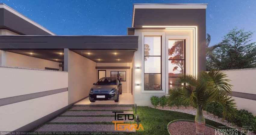 Casa á venda com 100m² no bairro Areias, 2 dormitórios, 1 suíte master c/ closet