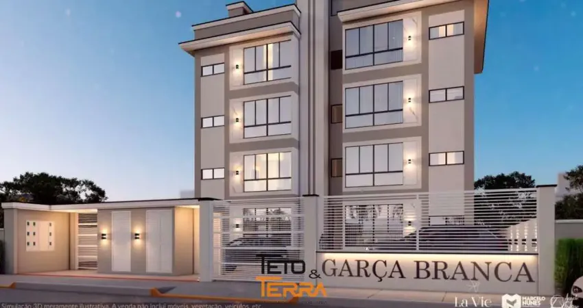 Apartamento com 57m² no bairro Joáia em Tijucas, 2 dormitórios ambos suíte