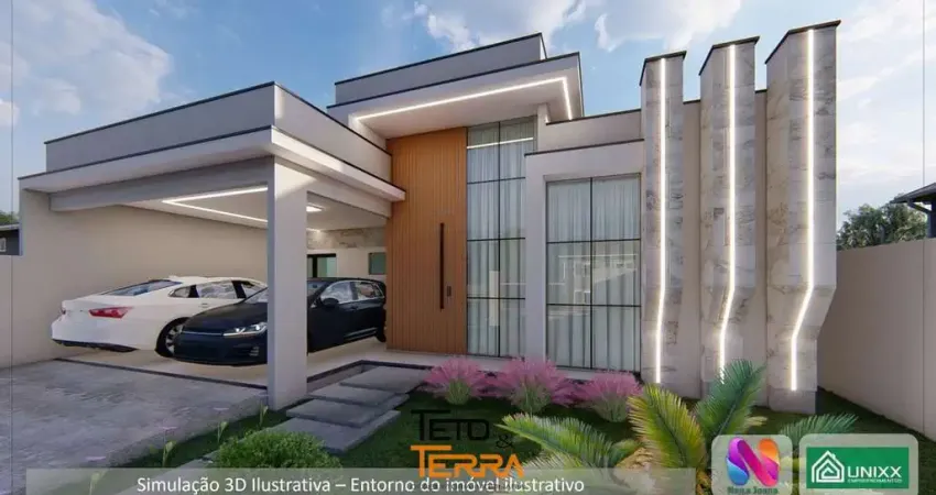 Casa alto padrão no Areias com 3 dormitórios, espaço gourmet, com 127m² á venda