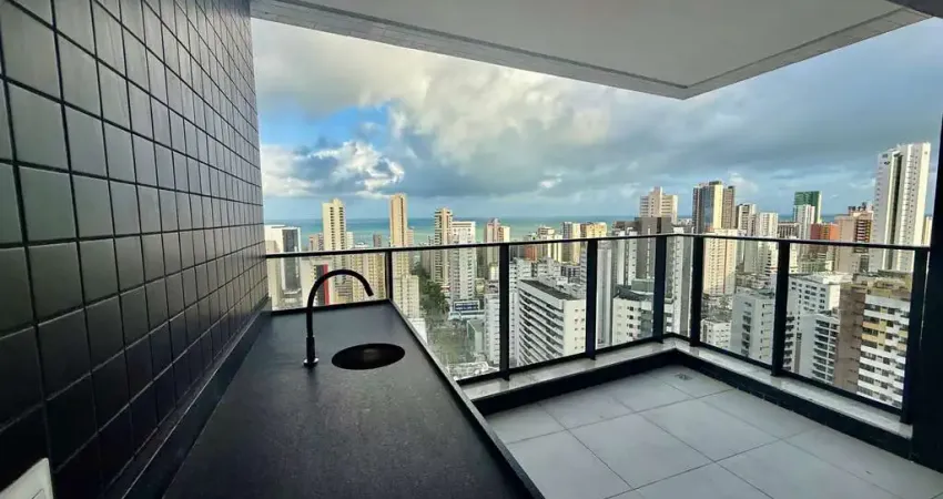 Excelente apartamento à venda; 108m;  lindíssima vista; andar alto; 3 suítes, duas canadenses;  dua