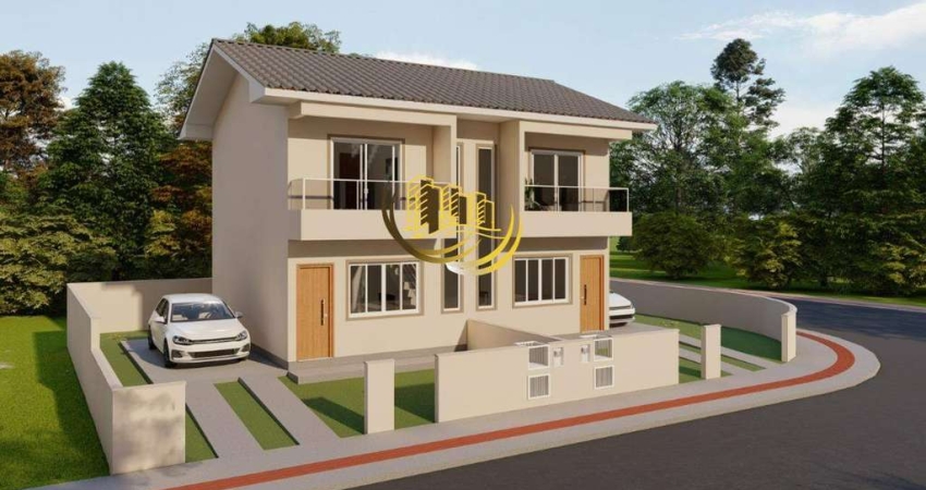 Sobrado à venda, no Bairro Bela Vista, Palhoça-SC, com 2 quartos, sendo , com 2 vagas