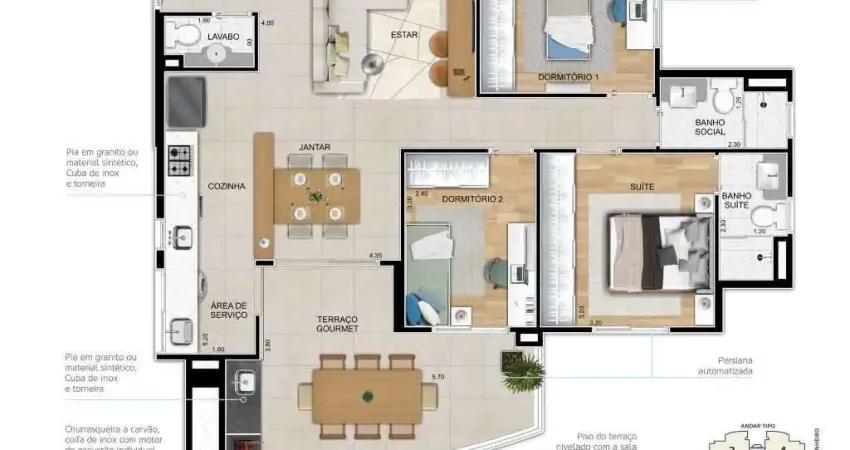 Apartamento com 3 quartos, Tatuapé - R$ 1.39 mi, Cod: 7935
