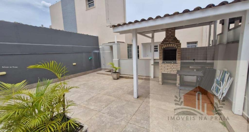 Cobertura penthouse com 2 dormitórios churrasqueira lado praia 1 vaga na Enseada - Tortugas
