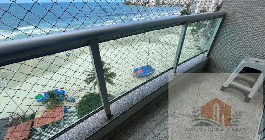 Apartamento com 2 dormitórios em prédio frente ao mar na Pitangueiras