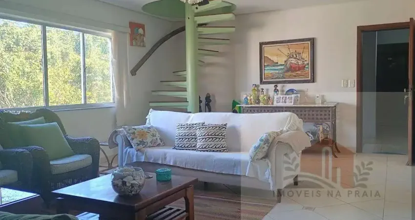 Cobertura duplex com 3 dormitórios churrasqueira 1 vaga lado praia Enseada
