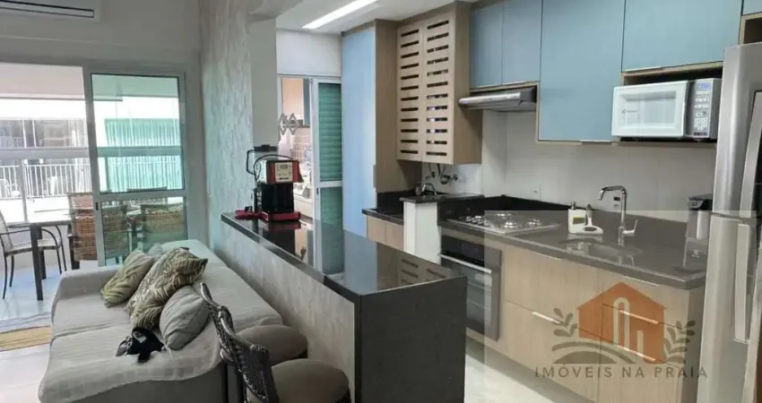Apartamento com 2 dormitórios varanda gourmet 2 vagas lazer vista para o mar nas Astúrias