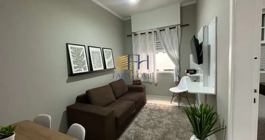 Apartamento de 1 dormitório no bairro da aparecida em santos .