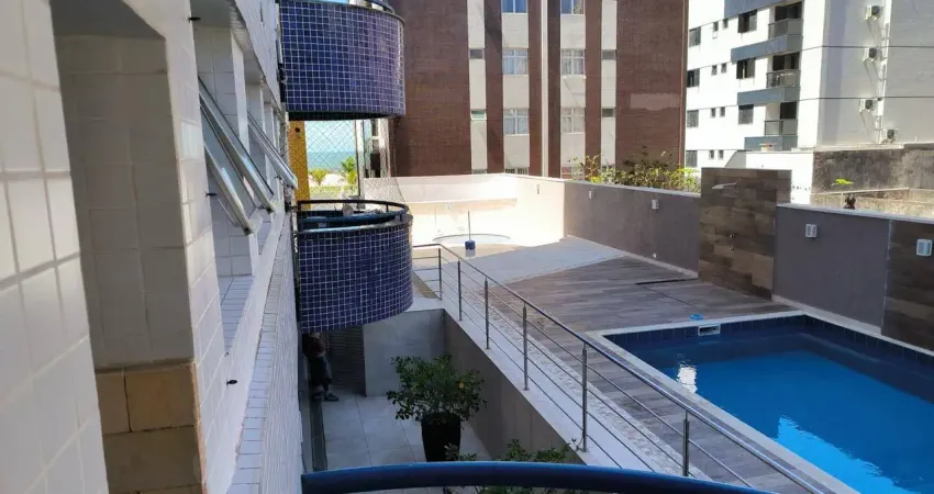 excelente apartamento quadra mar ,com visão parcial do mar , 3 quartos