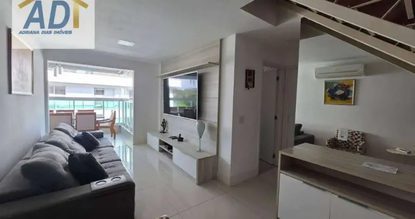 Cobertura mobiliada, Recreio,3 quartos, 140 m² - venda  R$ 1.099.000 /aluguel  R$ 6.800,00 - Recreio dos Bandeirantes - Rio de Janeiro/RJ