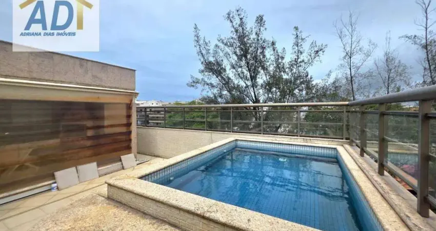 Cobertura, recreio à venda,5 quartos, 320 m² por r$ 1.950.000 - recreio dos bandeirantes - rio de janeiro/rj