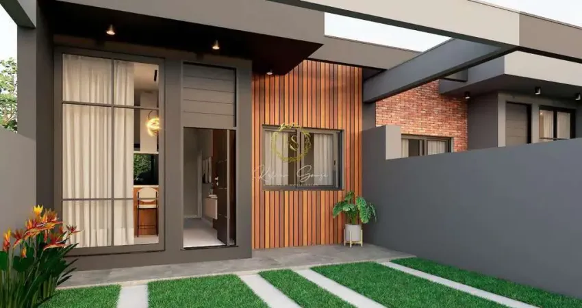 Duas casas em construção à venda no bairro das quintas em estância velha/rs