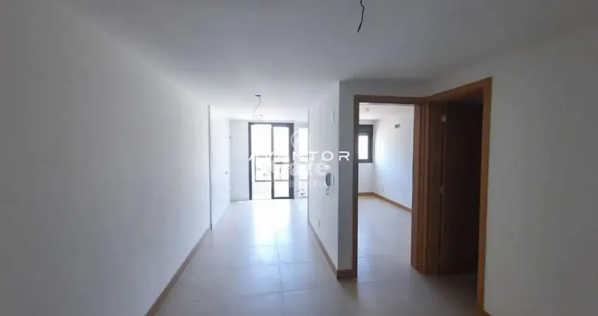 Apartamento NOVO de 1 dormitório, sala e cozinha integrados, sacada com churrasq