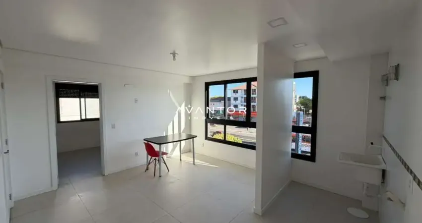 Apartamento de 1 dormitório com garagem no bairro camobi em santa maria.