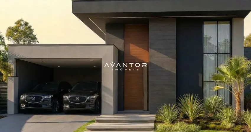 Casa moderna de 3 dormitórios em construção no condomínio cidade universitária e