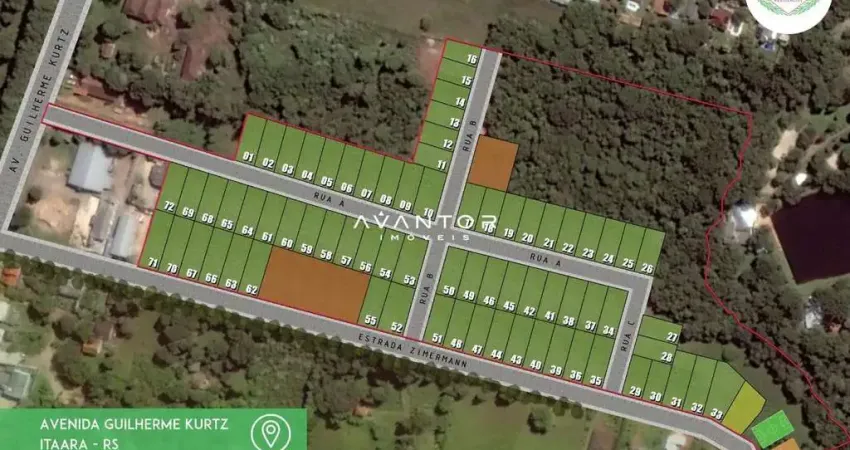 Amplo terreno com 467,65m² de área total no Jardim Colina em Itaara