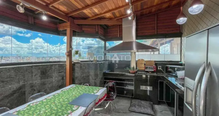 Cobertura com 3 quartos, 2 vagas com 238m², no bairro Santa Rosa, Belo Horizonte