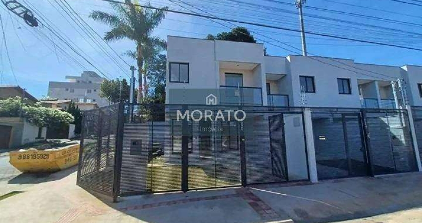 Casa Geminada 3 Qaurtos, Suíte, 1 Vaga de Garagem no Bairro Planalto