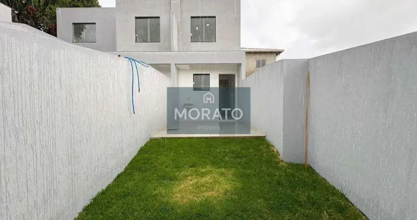 Casa geminada 2 quartos, 1 suíte, e 2 vagas de garagem no bairro jardim leblon