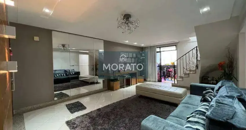 Cobertura à venda | 214 m², 4 quartos (1 suíte) e 4 vagas em contagem - eldorado