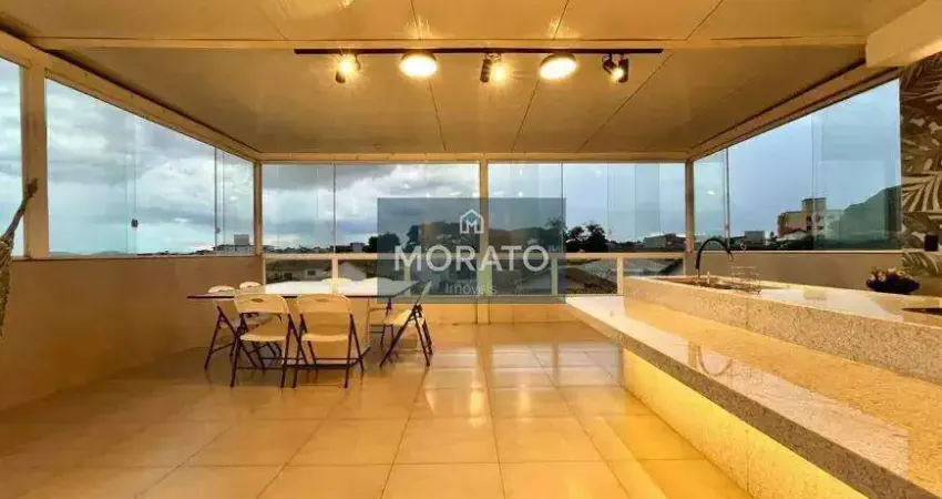 Cobertura com 3 quartos sendo 1 suíte com 3 vagas de garagem no bairro santa amélia.