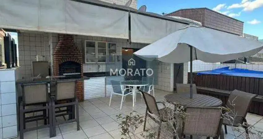 Cobertura com 4 quartos sendo 1 suite com 2 vagas de garagem no bairro castelo.