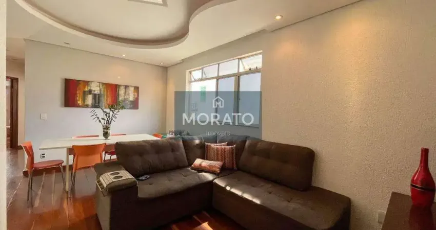 Apartamento com 3 quartos sendo 1 suíte com varanda com 2 vagas de garagem no bairro santa rosa.