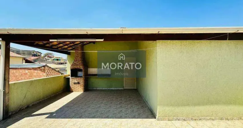 Cobertura com 3 quartos sendo 1 suíte com 2 vagas de garagem no bairro santa mônica.