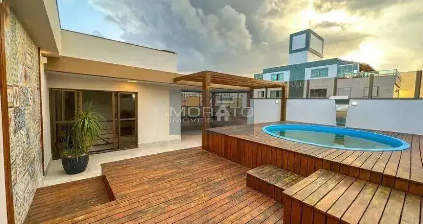 Cobertura com 4 quartos sendo 1 suíte com 2 vagas de garagem no bairro castelo!