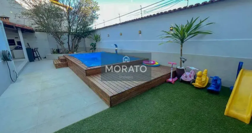 Casa residencial à venda no bairro serrano, bh – 4 quartos, piscina e espaço gourmet