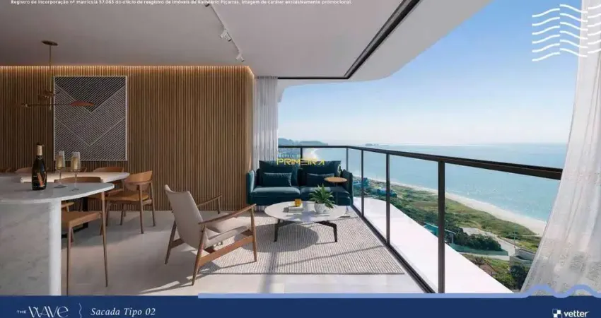 Apartamento frente mar 3 suítes Piçarras - Revenda