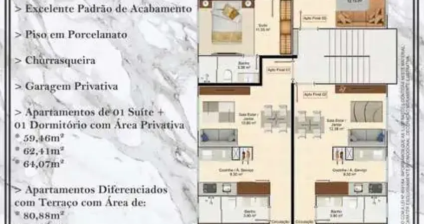 Apartamento com 2 quartos à venda na Rua Eucalipto, 429, Tabuleiro, Camboriú