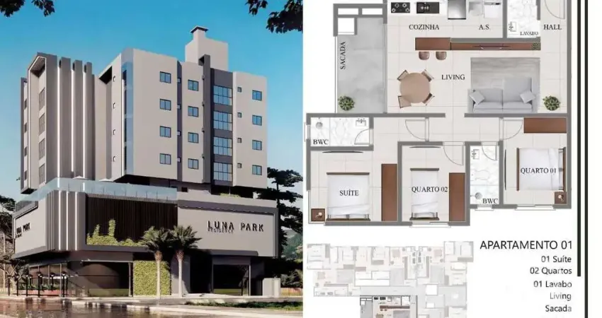 Apartamento com 2 quartos à venda na Avenida Palestina, 1020, Nações, Balneário Camboriú