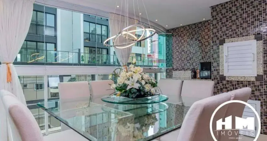 Apto 3 dorm 1suite e 2 demi mobiliado e equipado no centro de bal camboriu