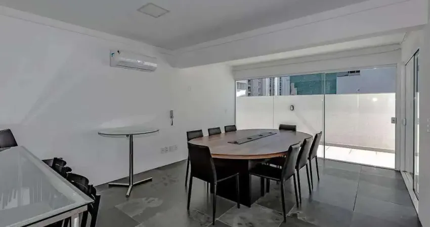 Sala em cobertura com 110m² para locação - pioneiros, balneário camboriú