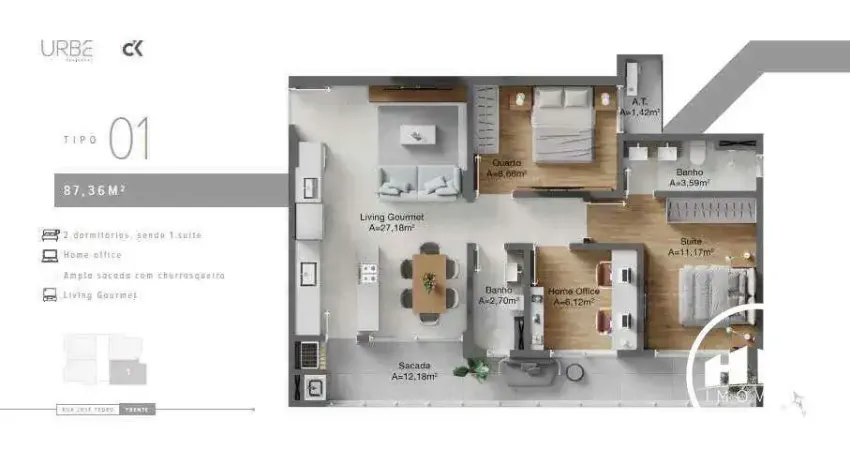 Apartamento com 2 quartos à venda na Rua José Tedeo, São Judas, Itajaí