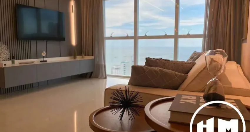 Apartamento alto padrão com vista mar, 03 suítes à venda e locação - centro, balneário camboriú